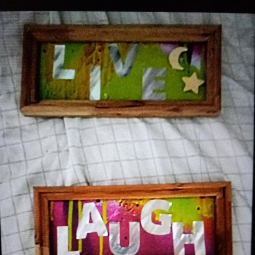 3 piece wall decoration LIVE LAUGH LOVE